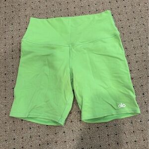ALO Yoga Lime Green Active Shorts